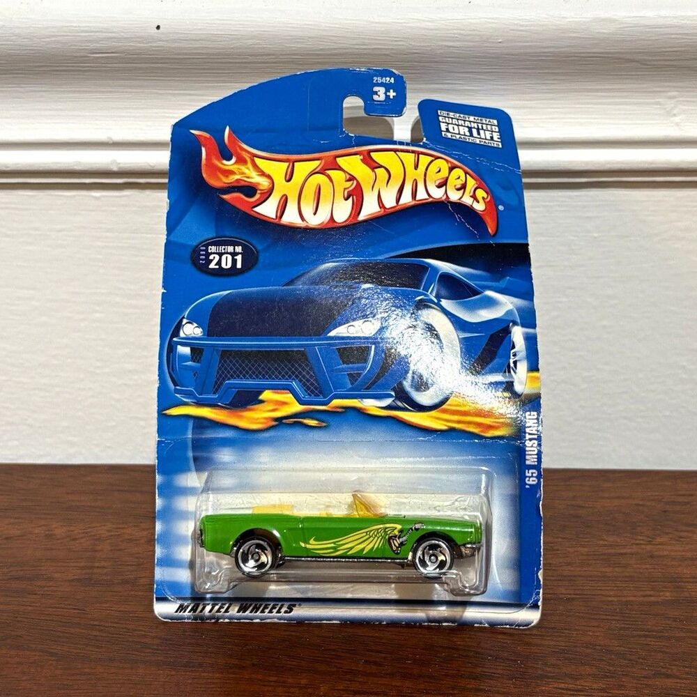 Hot Wheels Collector #201 1965 Ford '65 Mustang 1:64 Green/Yellow Diecast